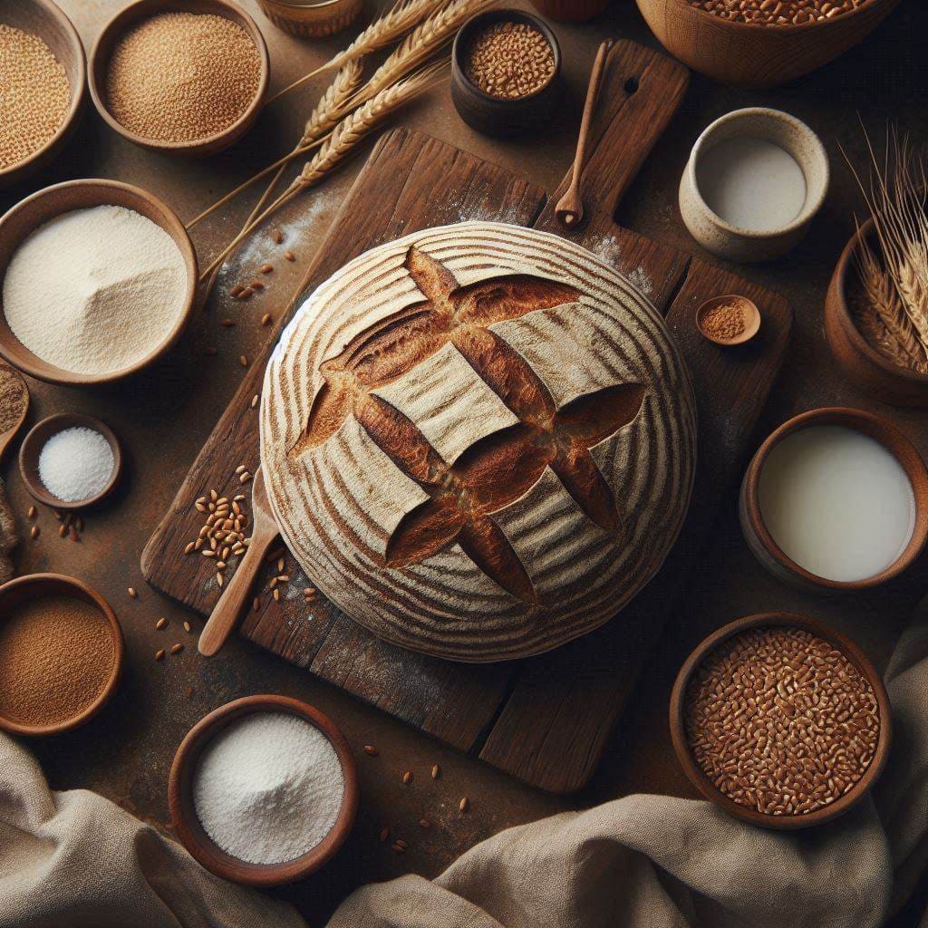 pane casareccio farine antiche pagnotta con farina biologica di grano tenero antico